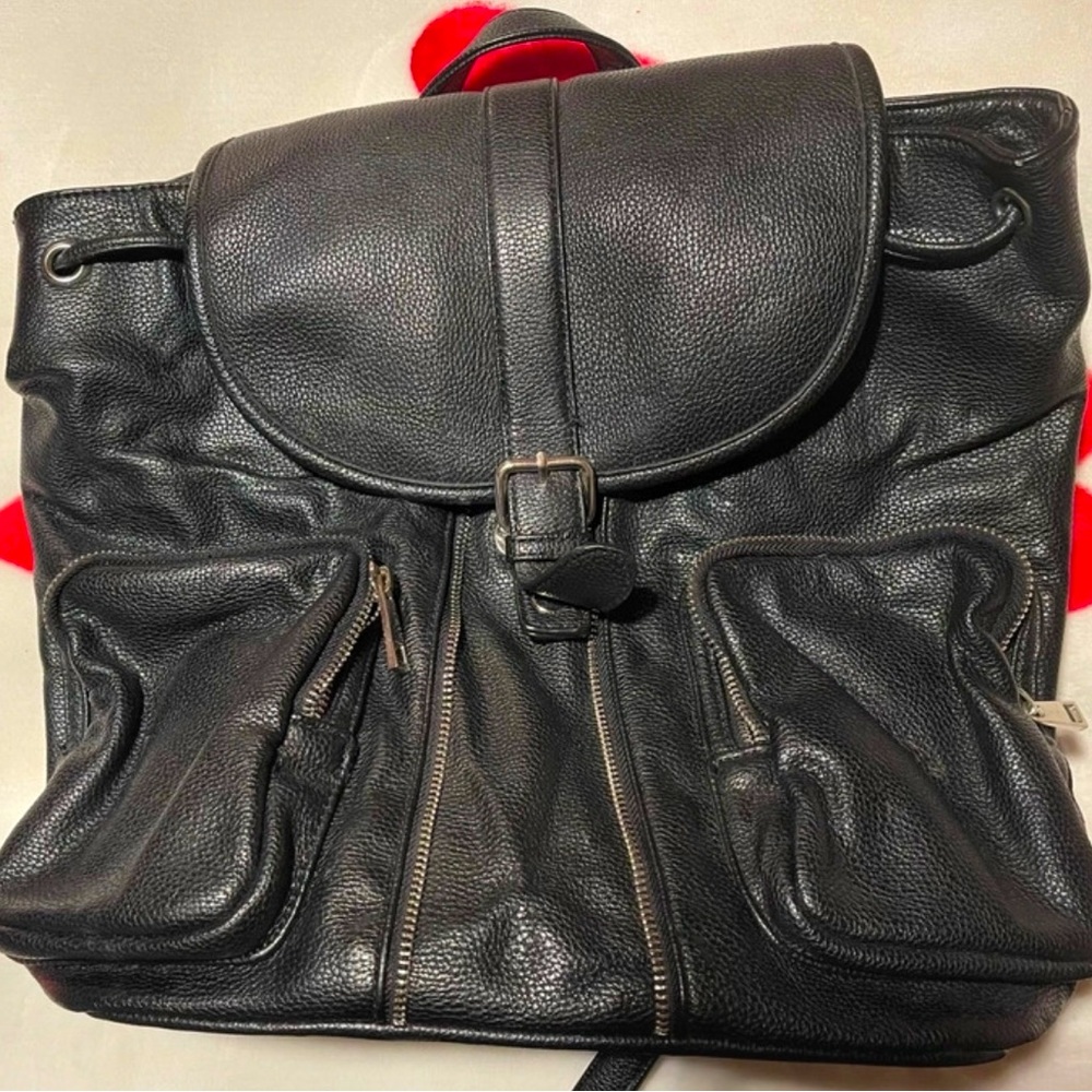 Pleather Backpack - image 1